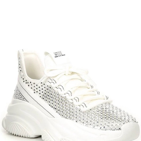 Steve Madden Phantom Rhinestone Wedge Platform Retro Sneakers - Picture 6 of 6